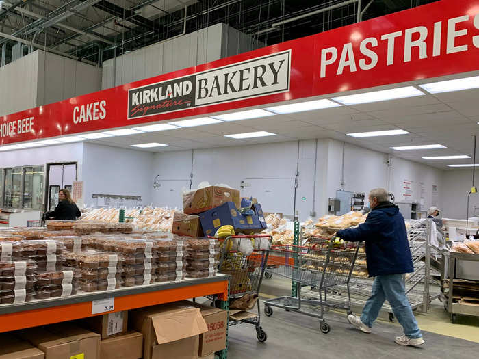 Back out in the main warehouse is the bakery with fresh and packaged goods.