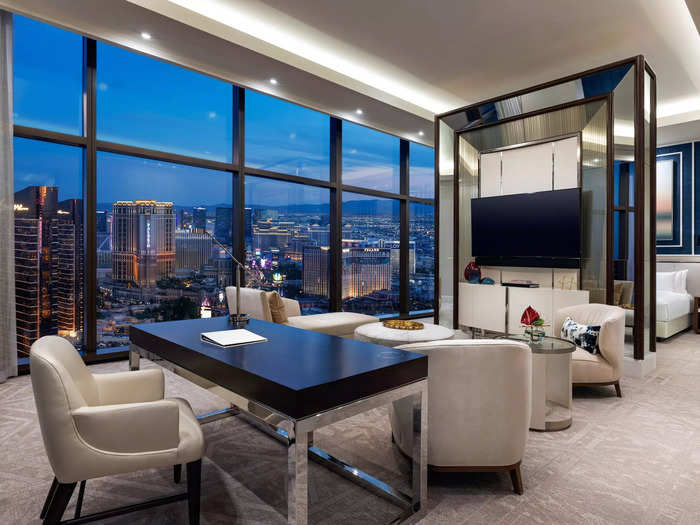 These four suites range from 3,300 square feet to 7,000 square feet, and start at $15,000 a night.