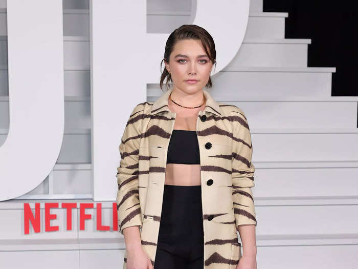 Other stars who attended the premiere were Florence Pugh...