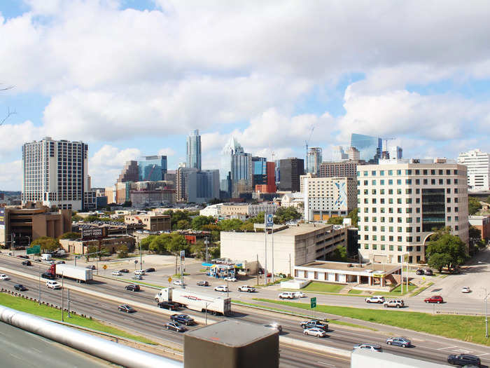 The first apartment I saw was located in downtown Austin.