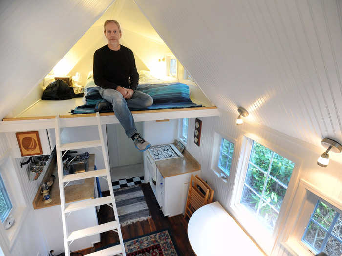 Greg Cantori built his 238-square-foot tiny home in Pasadena, Maryland, for him and his wife to live in once they retire, according to the Chicago Tribune.