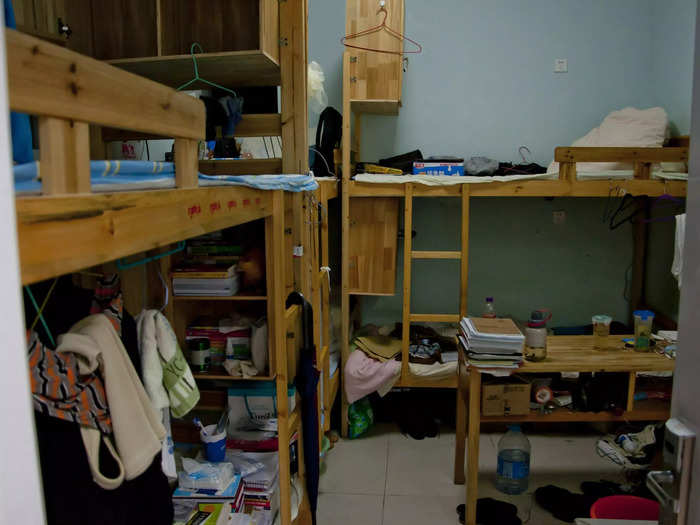 Some students in China live in cheap, cramped apartments while studying for their graduate entrance exams, hoping that more education can bring them better opportunities, according to Getty.