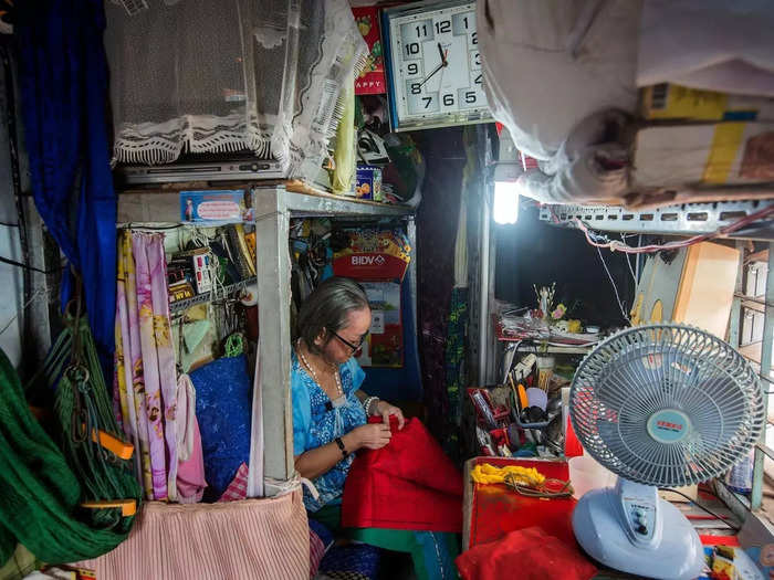 Tiny apartments in Ho Chi Minh City, Vietnam, like this 72-square-foot home are tucked between alleys, food stalls, shops, and houses.