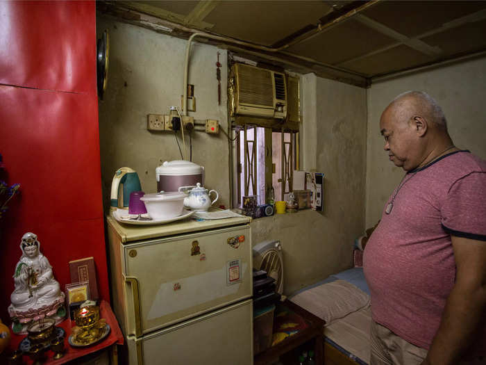 Landlords in Hong Kong have also created "cubicle flats" by carving out individual living spaces from a single apartment, according to Getty.