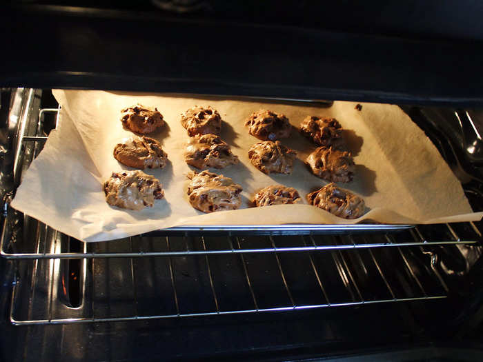 The cookies ended up taking about 20 minutes to bake.