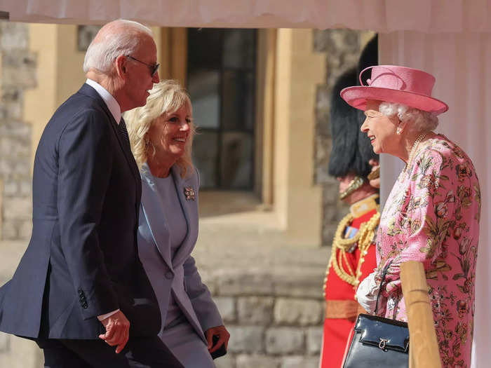 President Joe Biden and first lady Dr. Jill Biden paid their first visit to Queen Elizabeth in June.