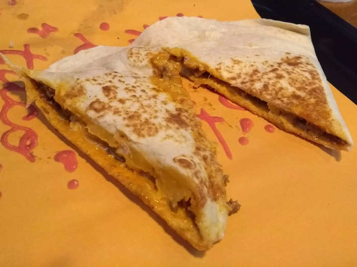 Taco Bell was ultimately a mixed bag – some of the food like the Quesadilla, Volcano Burrito, and the desserts were delicious, while others didn