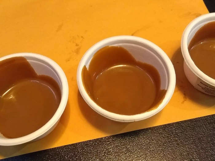 Each two-pack came with a small pot of dulce de leche, though these were less than half full. It tasted really good but I was surprised they didn