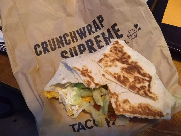 I was surprised that they had nachos for the Crunchwraps...