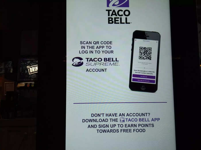 I was encouraged to download the Taco Bell loyalty app.