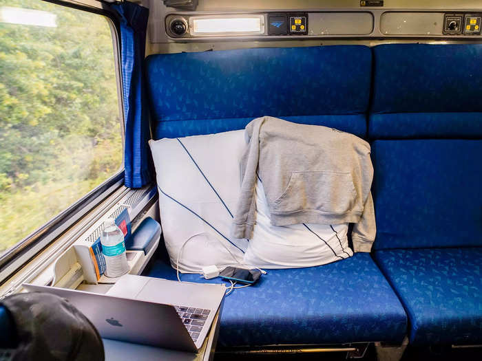 A bedroom is a step up from Amtrak