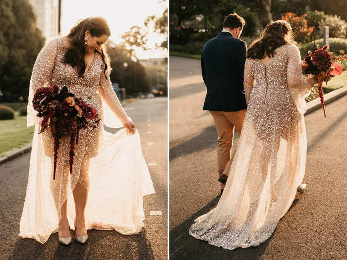 Other brides literally sparkled on their wedding days.