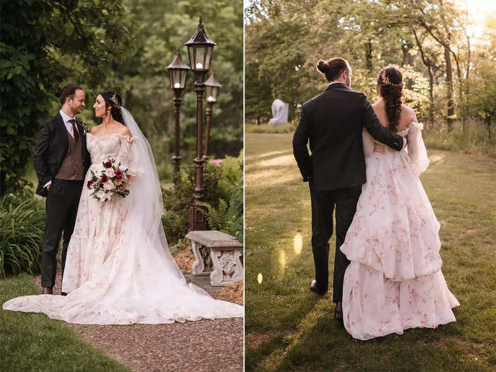 Other brides had fun with florals on their wedding days.