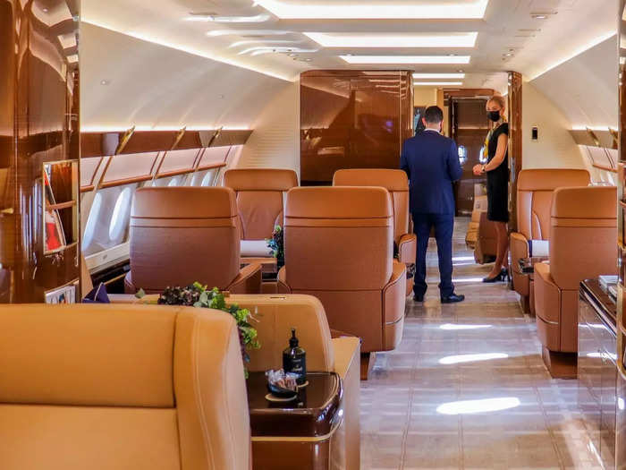 And while both aircraft only seat a few more people than a typical Gulfstream, Bombardier, or Dassault Aviation jet, owners are paying for a better experience rather than more seats.