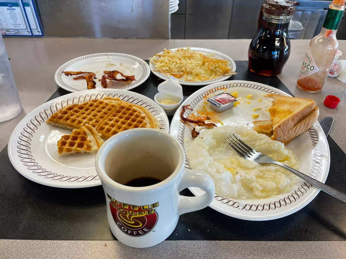 I washed it all down with a cup of coffee that came in that thick, classic diner mug I love so much.