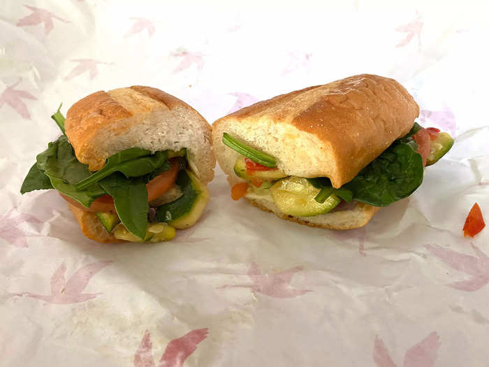 The vegetable hoagie is worth a try.