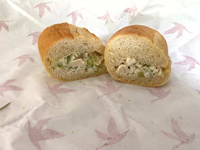 This chicken-salad hoagie would have been one of my favorites if there was more of the filling.