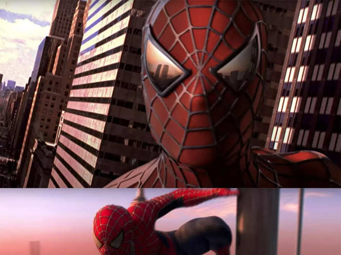 The Twin Towers can be seen in three shots of "Spider-Man."