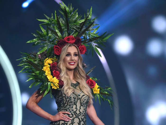 Miss Great Britain took inspiration from the country