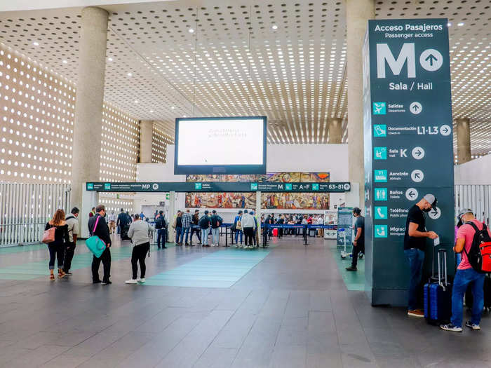 Mexico requires that all domestic passengers complete a health declaration before going through the security checkpoint. There was a lot of confusion among foreigners, myself included, on how to fill out the form given the spotty WiFi in the terminal but I was ultimately able to complete it and proceed on.