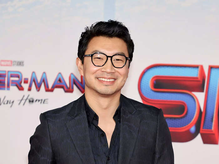 "Shang-Chi and the Legend of the Ten Rings" star Simu Liu also showed up with a smile.