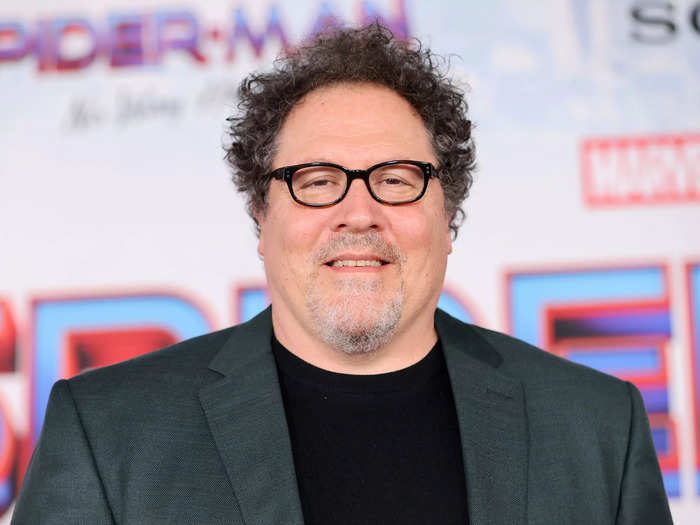 Jon Favreau took a break from heading "The Mandalorian" series to once more play "Happy" Hogan, who looks over Peter and has a thing for Aunt May.