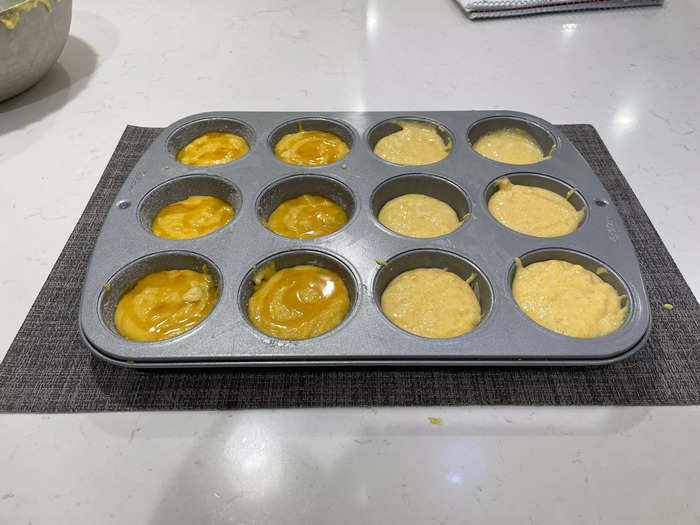 I made the original Jiffy Corn Muffin Mix for a side-by-side comparison with Kardashian