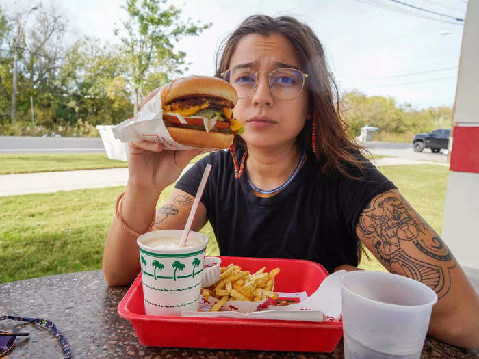 The bun was slightly larger and more toasted on the In-N-Out burger, which I liked.