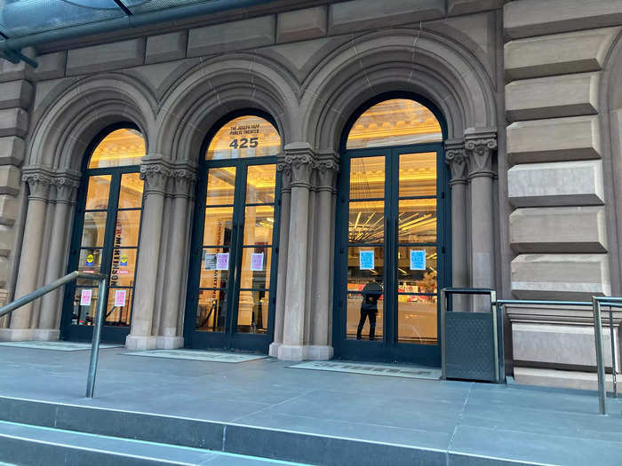 Next we visited the Public Theater, formerly the Astor Library frequented by "The Legend of Sleepy Hollow" and "Rip Van Winkle" author Washington Irving.