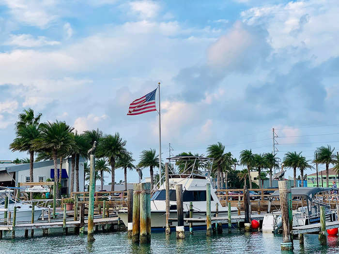 The Laguna Madre side of the island is also home to many marinas.