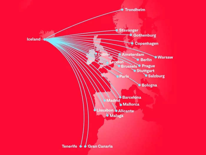 The carrier will fly Airbus A321neos between the US and Europe, shuttling passengers to places like Copenhagen, Denmark; Barcelona, Spain; Paris, France; and Berlin, Germany via Reykjavik. However, Amsterdam and Warsaw are not included as of now.