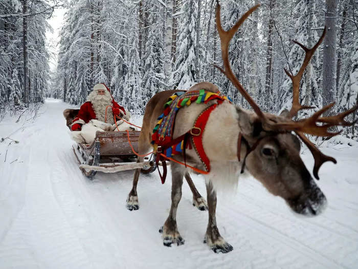 Reindeer sleigh rides and reindeer farm tours are another popular attraction at the village.