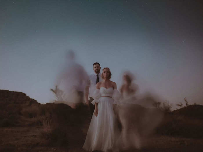 This is exactly the right vibe for a wedding at Joshua Tree in California.