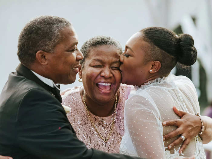 This photographer was able to capture a sweet moment between the bride and her parents in Ottawa, Canada.