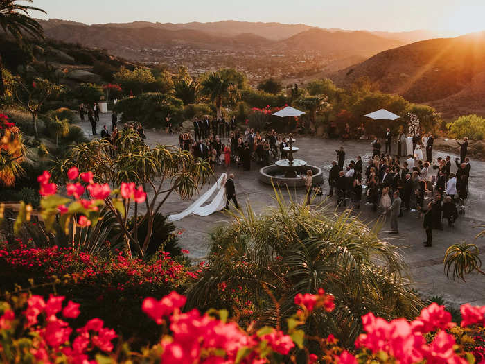 This wedding in Los Angeles looks straight out of a magazine ad.