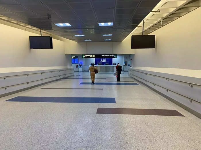 On my way, I was hoping to find some food or coffee to hold me over until I got to New York, but the terminal was a ghost town.