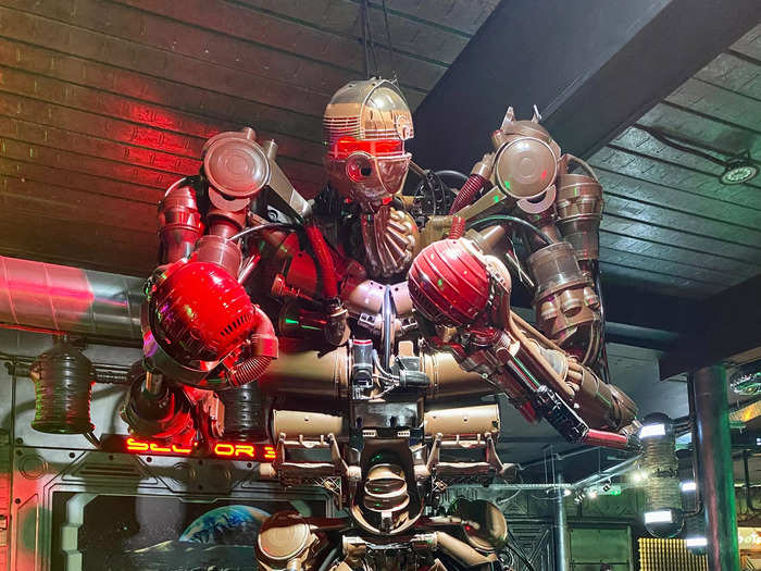 Meet "Mike Dyson," who was made entirely out of recycled Dyson vacuum cleaners. At three metres tall, it