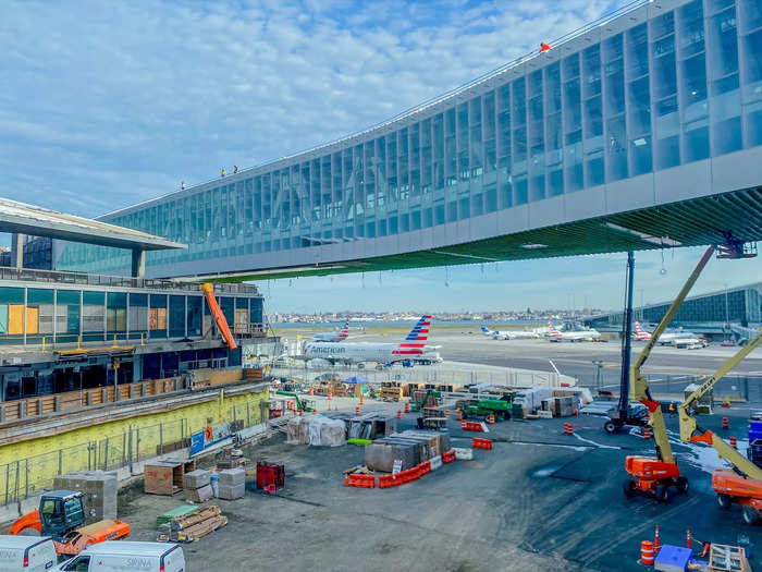 Once construction on the pedestrian bridge is complete in early 2022, travelers will have a more direct routing to the Western Concourse with a shorter walking distance to boot.