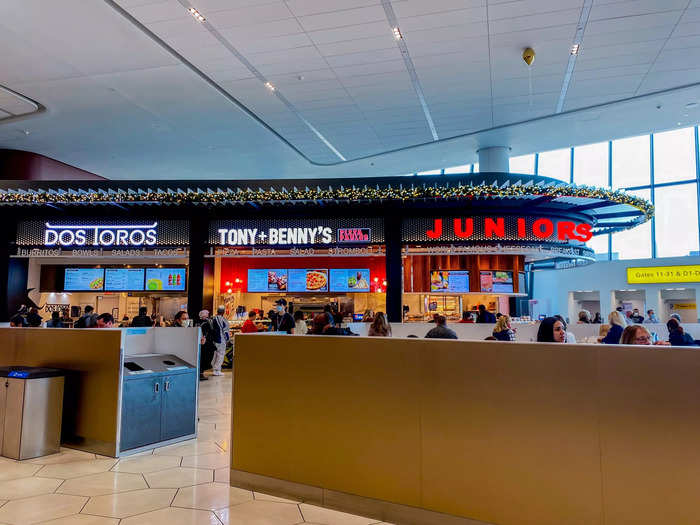 Eateries in the terminal span from fast-food spots like Wendy