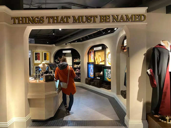 The shop has the largest collection of Harry Potter and Fantastic Beasts products in the world, offering unique products like the Golden Snitch Wand and a section to personalize robes and trunks.