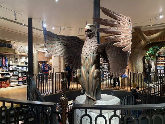 The NYC flagship store is the latest addition to the collection of worldwide experiences and the three-level building was bigger than the one at the Warner Bros Studio Tour in London, making it clear that there is always more room to grow.
