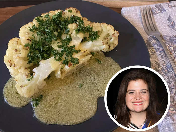 For a restaurant-worthy, plant-based entree, I like Alex Guarnaschelli