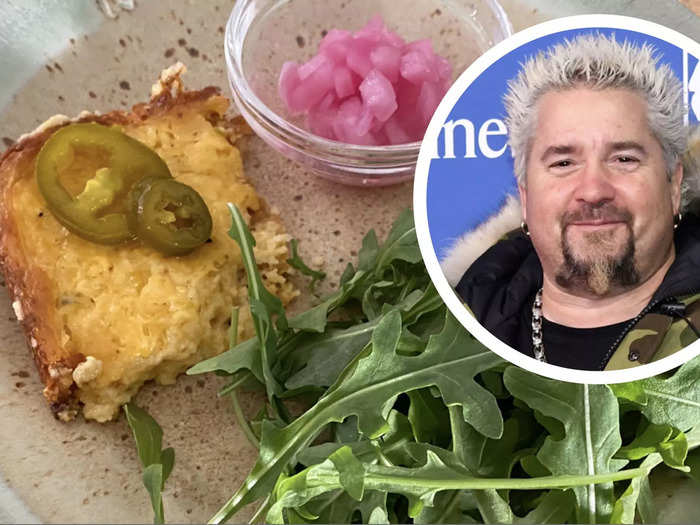 I also love savory breakfasts, and Guy Fieri