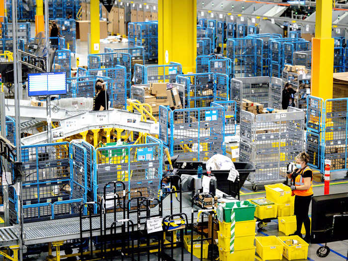 Once your coat reaches the outbound dock, it is sorted onto a conveyor belt that connects to the awaiting delivery trucks.