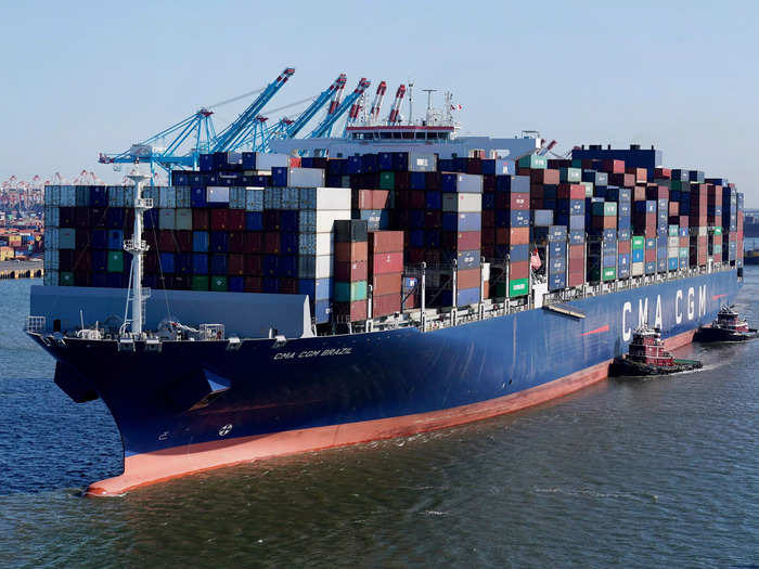 Once the ship is fully loaded, it sets off. During its journey, the ship could stop at multiple ports along the way or go directly to major destinations like the ports of Los Angeles and Long Beach.