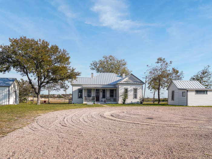 Across from the barn was a family farmhouse that is used as a communal space for events and gatherings, like a clubhouse, Powers said.