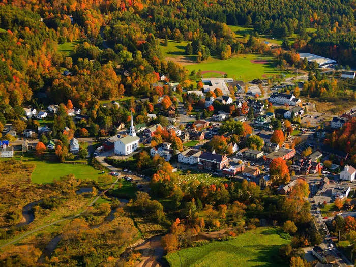 Stowe, Vermont, is known as the "Ski Capital of the East."