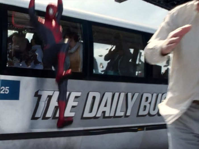 The bus seen during Spidey