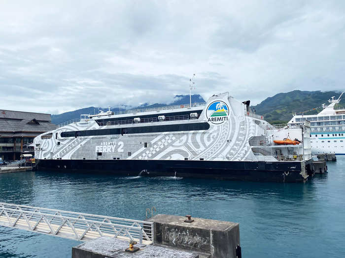 Our next stop on our multi-island vacation was Moorea. Instead of flying, we took a cheaper ferry.