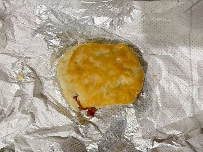 I thought the biscuit from Chick-fil-A was enjoyable and that it did the job.